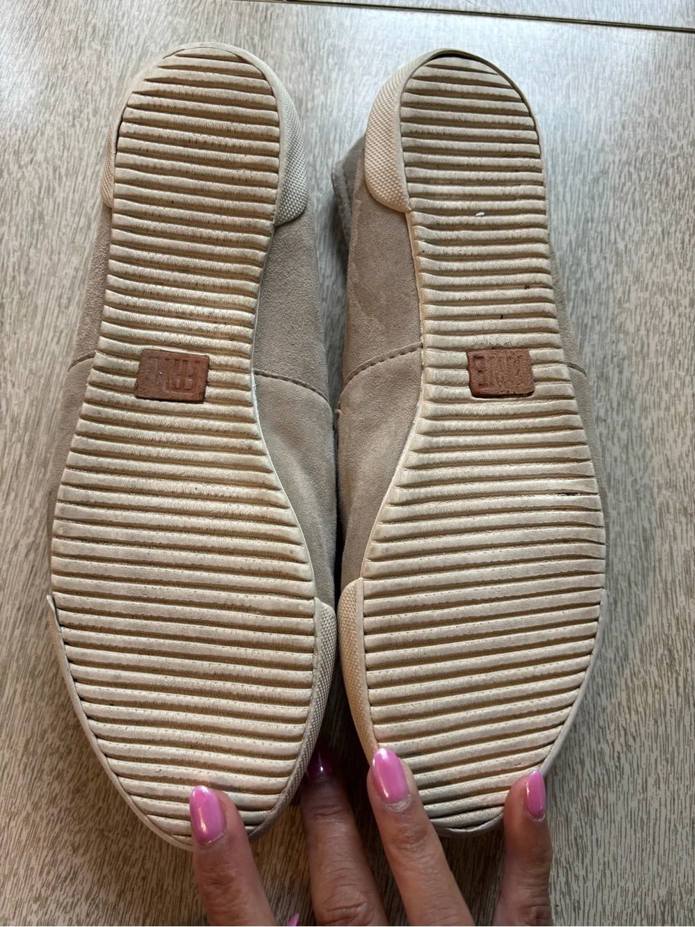 Women’s Frye Slip-On Suede Loafers in Tan